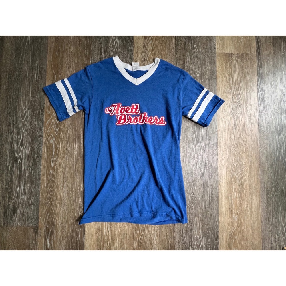 Augusta Sportswear The Avett Brothers Band Tee Adult S Blue Excellent V-Neck